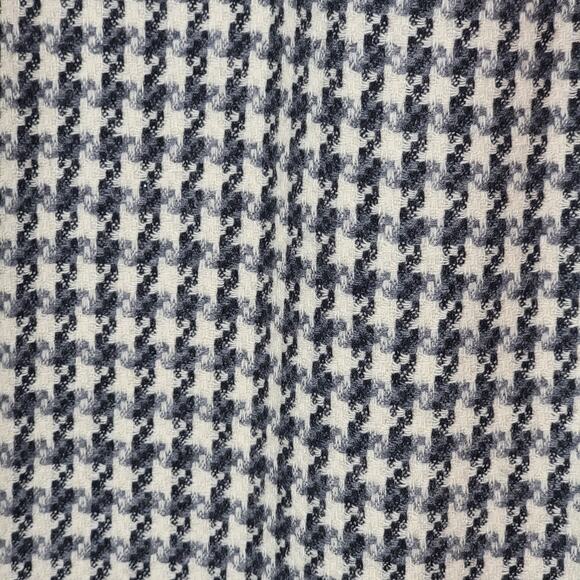 Pendleton Wool Houndstooth Pencil Skirt Black White Midi Office Work Classic 6 - Picture 10 of 13
